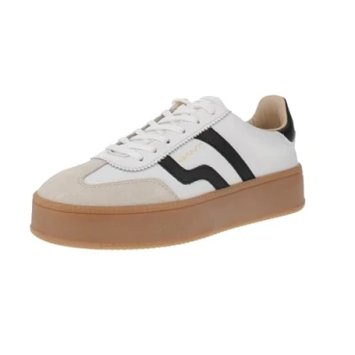Afbeelding van Gant Footwear 31531047 Cuzmani Damestrainers G020 Wit Zwart