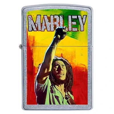 Afbeelding van ZIPPO Bob Marley™ Stormaansteker © Fist in the Air, Color Image, Street Chrome, navulbaar, geleverd een hoogwaardige geschenkdoos