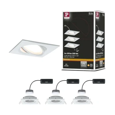 Afbeelding van Paulmann 93678 LED inbouwlamp Set van 3 stuks 18 W Wit (mat)