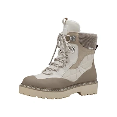 Afbeelding van Tamaris Veterboots, Dames, Maat: 42, Camel Veloursleer