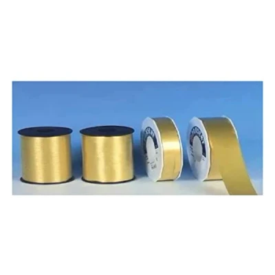 Afbeelding van Präsent Amerika gouden krulband, 25 mm breed, 91 m lang