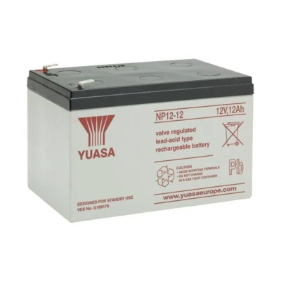 Afbeelding van Yuasa NP12 12 Loodaccu V Ah Loodvlies (AGM) (b x h d) 151 98 101 mm Kabelschoen 4.8 Onderhoudsvrij, VDS certificering