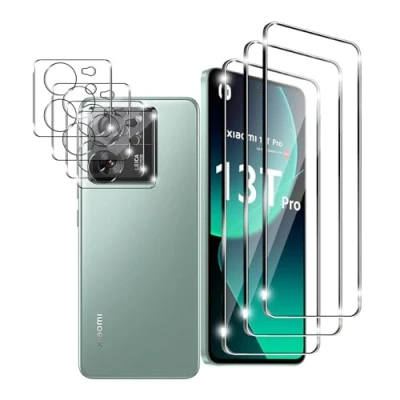 Afbeelding van Ljietr 3 + stuks pantserglas beschermfolie voor Xiaomi 13T Pro, pantserfolie en x camera beschermfolie, 9H hardheid Pro