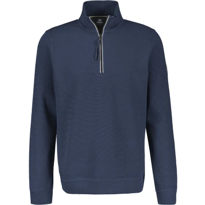 Afbeelding van Lerros Trui Effen Sweatpak 24d4402 485 Classic Navi Mannen Maat XL