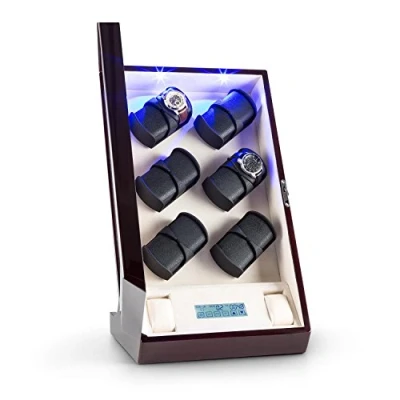 Afbeelding van Klingenthal horlogeopwinder rechts links draaiend tot 2200 r/d 12 horloges RGB LED touch afsluitbaar
