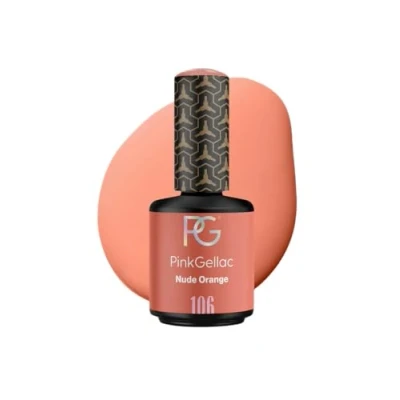 Afbeelding van Pink Gellac 106 Nude Orange 15 ml Subtiele Oranje Gellak Perfect voor Nailart
