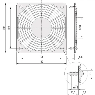 Afbeelding van Schroff 60225052 19 inch Montagemateriaal