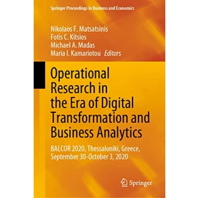 Afbeelding van Springer Proceedings in Business and Economics Operational Research the Era of Digital Transformation Analytics