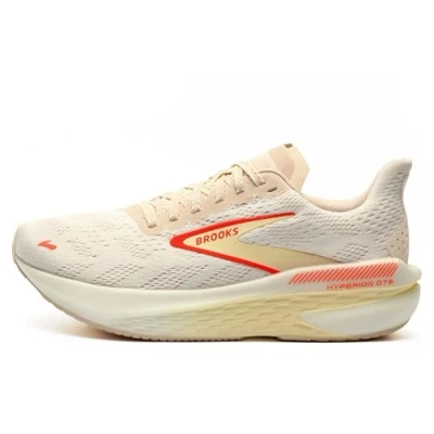 Afbeelding van Brooks Hyperion GTS 2 Hardloopschoenen voor op de weg, Dames, Maat: 38, White peach coral Textiel