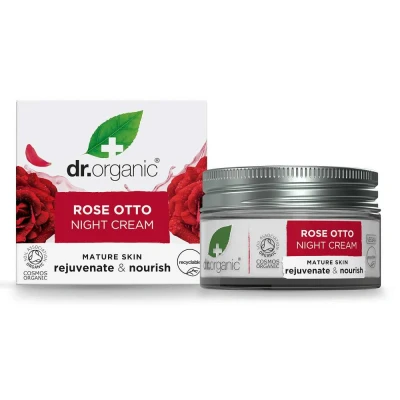 Afbeelding van Dr. Organic Roos Nachtcrème 50ml