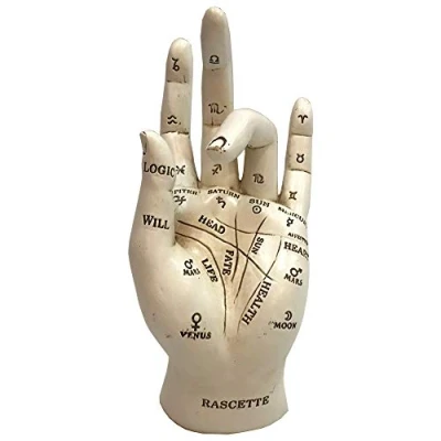 Afbeelding van Nemesis Now Beeld/figuur Palmistry Chriomantie Waarzeggerij Handbeeldje Creme 17,7cm