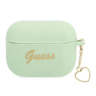 Afbeelding van Guess Heart Silicone Case Geschikt voor Apple Airpods Pro (1e Gen) Groen