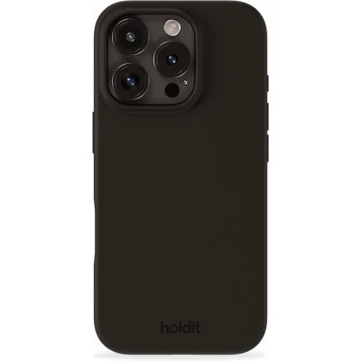 Afbeelding van Holdit Hoesje Geschikt voor iPhone 16 Pro Siliconen Silicone Case zwart