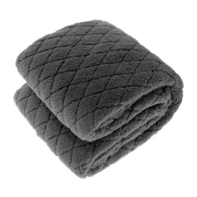 Afbeelding van Unique Living Ezra Fleece Plaid 150x200 cm Dark Grey