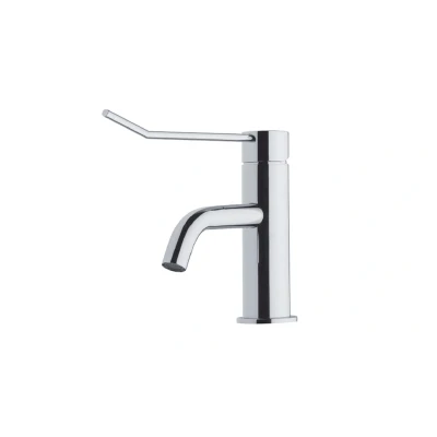 Afbeelding van Waterevolution Flow wastafelkraan PVD light gold T111WGE
