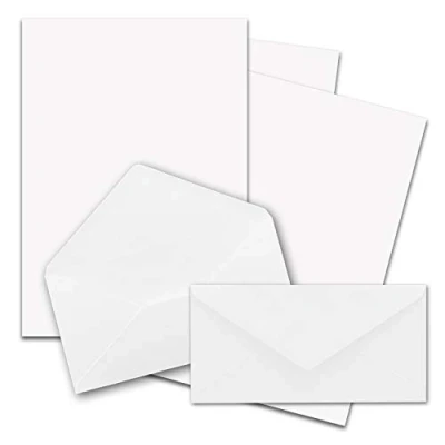 Afbeelding van FarbenFroh by Gustav Neuser 25 vellen motiefpapier DIN A4 met enveloppen wit mat