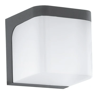 Afbeelding van EGLO Jorba Buitenverlichting IP44 Wandlamp 1 Lichts Antraciet Wit