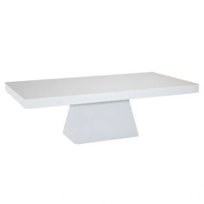 Afbeelding van Salontafel Rechthoek 130cm Wit Eco Composiet Avia Giga Meubel