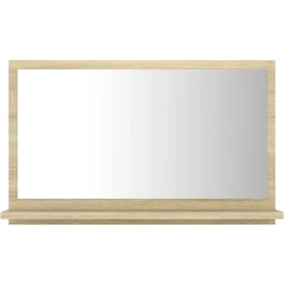 Afbeelding van vidaXL Badkamerspiegel 60x10,5x37 cm bewerkt hout sonoma eikenkleurig