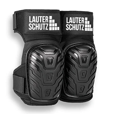 Afbeelding van LauterSchutz® Comfortabele kniebeschermers met 2 zone gelkussentechnologie, verlengde dijbeenriem voor perfecte grip, professionele ambachtslieden en doe het zelvers