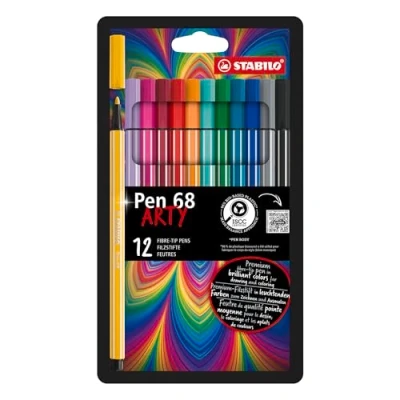 Afbeelding van Viltstift STABILO Pen 68/12 Arty medium assorti etui à 12 stuks