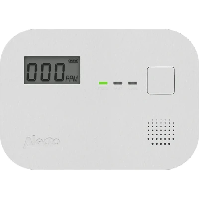 Afbeelding van Alecto Koolmonoxide Melder 78 x 110 37 mm &gt; 85 dB Wit