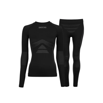 Afbeelding van Snocks Damen Thermo SET Hemd, Dames, Maat: XL, Schwarz
