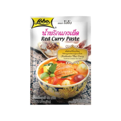 Afbeelding van Lobo Rode Curry Kruidenpasta 12 x 50 g Asian Food Lovers