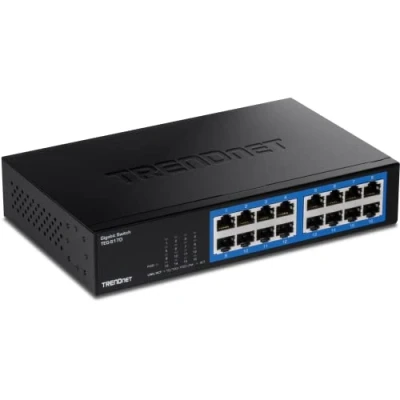Image de TRENDnet TEG S17D Commutateur 16 x 10/100/1000 Montable sur rack Conformité TAA