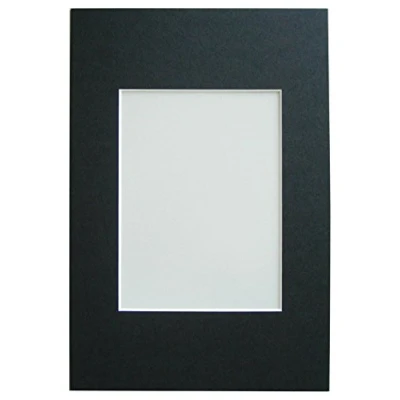Afbeelding van Walther Ontwerp met zwarte passe partouts voor lijstformaat: 18 x 24 cm, afbeeldingsgrootte 13 pasteitjes PA825B