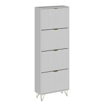 Afbeelding van Vicco Helge Schoenenkast 60 x 166.7 cm 4 compartimenten Wit