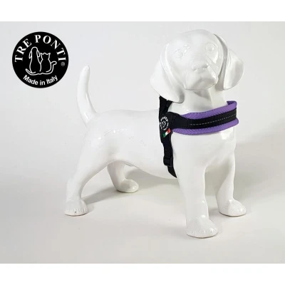 Afbeelding van Tre Ponti Fibbia Verstel. Mesh Refl. 3,5 Lila Tot 9 kg