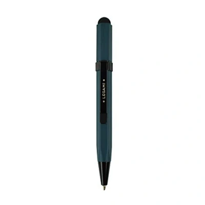 Afbeelding van Legami Mini touch pen, 0,8 x 9,6 cm, zwarte balpen, puntdiameter 1,0 mm, pen met gum voor het grijpen op elk touchscreen, variant petrol blauw