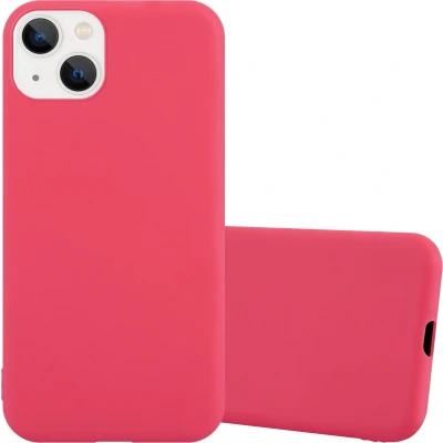 Afbeelding van Cadorabo Hoesje geschikt voor Apple iPhone 14 PLUS in CANDY ROOD Beschermhoes gemaakt van flexibel TPU silicone Case Cover