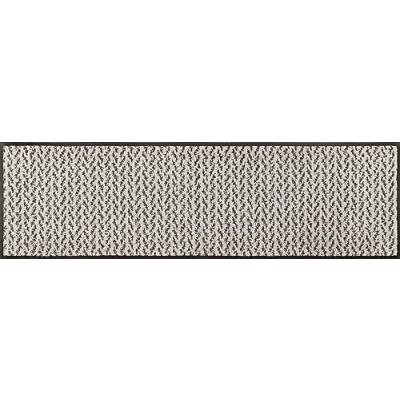Afbeelding van was+droog deurmat Duo Latte 35x75cm, wasbaar binnen en buiten