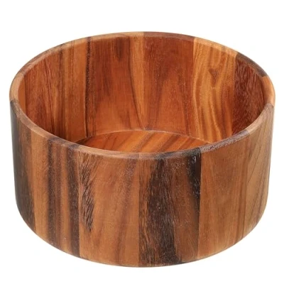 Afbeelding van Zassenhaus Slakom van acaciahout, hoogwaardige houten schaal, voor het bereiden en serveren een salade, decoratieve natuurlijk hout, Ø 30 x 15 cm