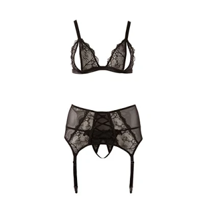 Afbeelding van BH Jarretel Set Zwart