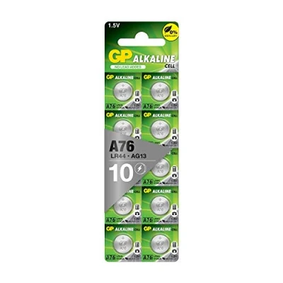 Afbeelding van GP 10 stuks knoopcellen LR44 x L1154f (AG13 / V13GA A76) alkalinebatterijen, kwikvrij