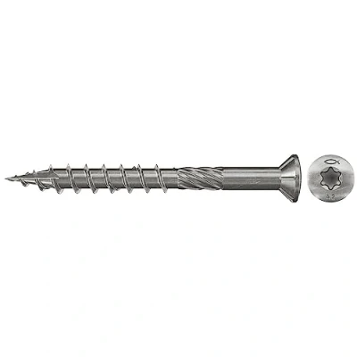 Afbeelding van Fischer 660605 Terrasschroeven 5 mm 50 Binnen T, Interne vertanding, TX, Torx, T profiel RVS V2A Corrosiebestendig 500 stuk(s)