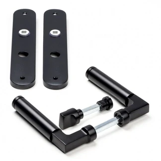 Afbeelding van Deurklink met wc sluitingsschild Impresso Aston 63 mm (Aluminium, Zwart)