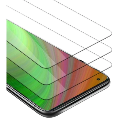 Afbeelding van Cadorabo 3x Screenprotector geschikt voor Motorola EDGE+ Beschermende Pantser Film in KRISTALHELDER Getemperd (Tempered) Display beschermend glas 9H hardheid met 3D Touch