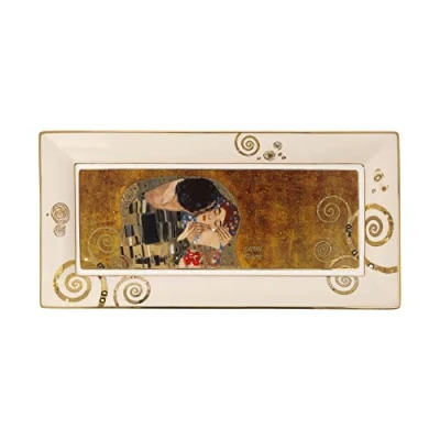Afbeelding van Goebel Gustav Klimt Schaal De Kus Porselein 24cm