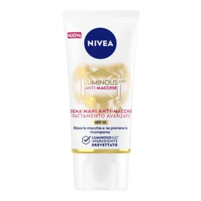 Afbeelding van NIVEA Luminous630® anti Vlek handcrème, geavanceerde behandeling, 50 ml, aging ter vermindering en preventie van vlekken, handcrème met SPF 15