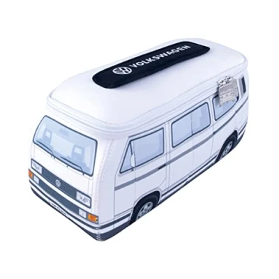 Afbeelding van BRISA VW Collectie Volkswagen Universal Neopreen Make up Cosmetica Reistas Apotheek T2 Bulli Bus, Wit, Bus T3