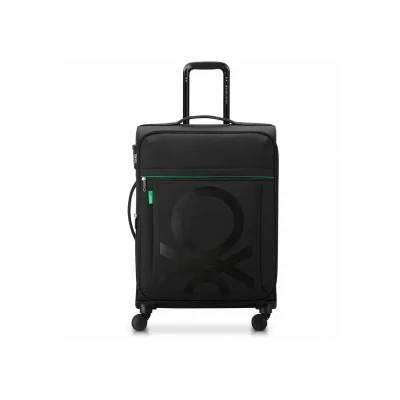 Afbeelding van Delsey Paris x United Colors of Benetton Color Block 4 wielen Cabinewagen S 55 cm met uitbreidingsplooi