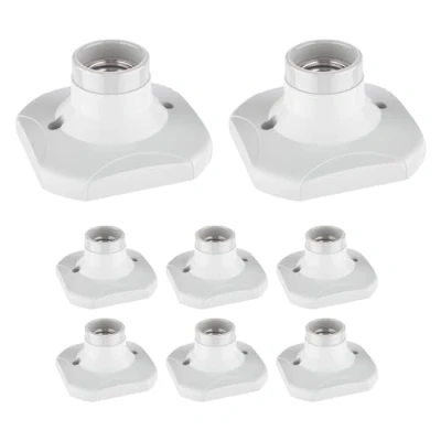 Afbeelding van ledscom.de 8 stuks ELEKTRA plafondlamp/fitting, porselein, wit, 1 x E27 max. 60 W