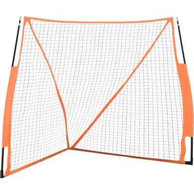 Afbeelding van Honkbalnet Draagbaar 183X182X183Cm Staal Polyester Oranje Zwart