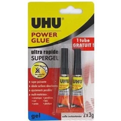 Afbeelding van Uhu 1 tube Power Glue Gel 3 g + gratis