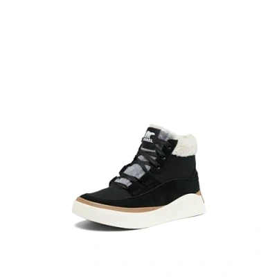 Afbeelding van Sorel OUT N About MID Sneakers hoog, Dames, Maat: 37, Black sea salt Leer/ synthetisch