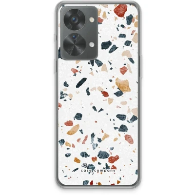 Afbeelding van Case Company® hoesje geschikt voor OnePlus Nord 2T Terrazzo N4 Soft Cover Telefoonhoesje Bescherming aan alle Kanten en Schermrand